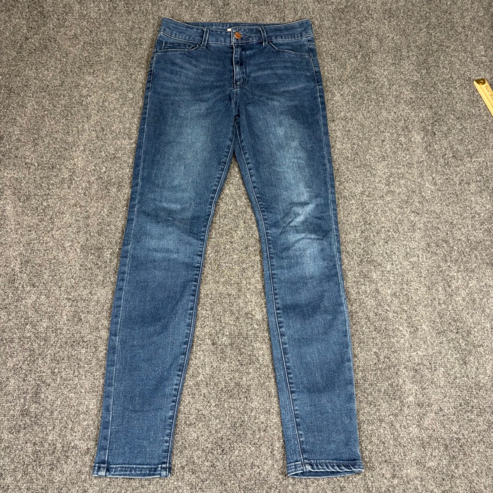 Forever 21 Womens Skinny Jeans Medium Wash Denim Size 27 Stretch Mid Rise